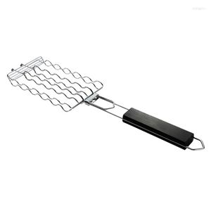 Utensili Cestello per griglia Utensili per barbecue in acciaio inossidabile Accessori per grigliate Griglia per barbecue per verdure per cani