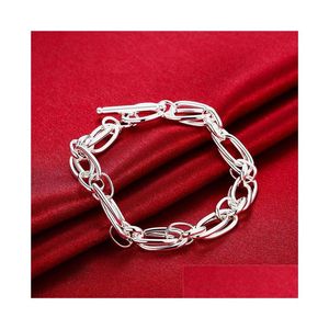 Сеть продажа виноградной виноградной лозы 925 Sier Link Bracelets 8 inchs gssb320 Женские стержневые ювелирные изделия.