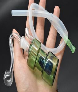 MINI Portable Cute mini glass Bong Inline Perc Glass Ash Catchers Bong Vortex Shiny Oil Rig Water Smoking Pipes con tazón y manguera7764010