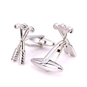 Cuff Links C-Man Luxury Silver Golf Shirt Men's Brand Cufflinks Cool G220525