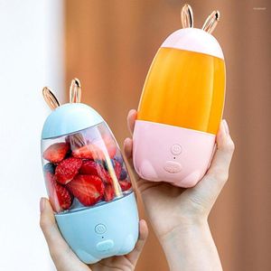 Juicers Mini Juicer Blender 휴대용 USB 충전식 홈 푸드 프로세서 스무디 메이커 믹서 머신 컵