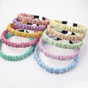 Headbands Candy Color Girls Hair Accessories Women Simple Hairband Headwear Drop Delivery Jewelry Hairjewelry Dhfnw