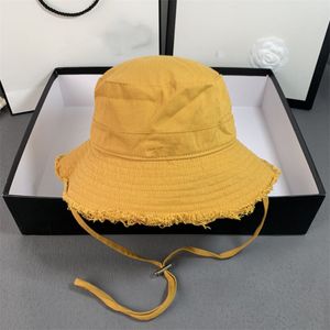 Şapkalar Tasarımcılar Kadın Kova Şapka Casquette Hasır Şapkalar Yüksek kaliteli katı balıkçı şapkası rahat açık güneş koruyucu geniş brim moda tasarımcısı şapkalar lüks marka