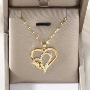 Collane Classic Love Mother Children's MOM Collana con ciondolo a catena Collana da donna Accessori per gioielli in rame Regalo per feste G220524