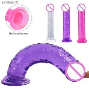 Dildos/Dongs Realistic Dildo With Suction Cup Huge Jelly Dildos Sex Toys for Woman Men Fake Dick Big Penis Anal Butt Plug Erotic Sex Shop L230518