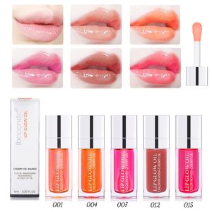 Make-up-Lippenöl, feuchtigkeitsspendend, getönter Lippenbalsam, praller Lipgloss, nahrhaft, glänzend, Feuchtigkeitscreme, Lippenpflegeöl, transparent, glänzender, nährend, reparierend, Ibcccndc