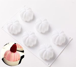 Baking Moulds Pumpkin Mousse Mould Halloween Cake Mold White Silicone Dessert Bakeware Kitchen Tool Molde De