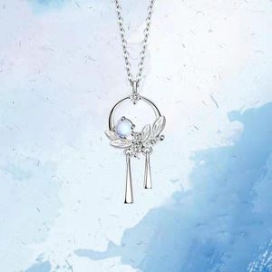 Collane con ciondolo Kpop Moonstone Collana per studentessa coreana femminile Clavicola catena amico regalo di compleanno