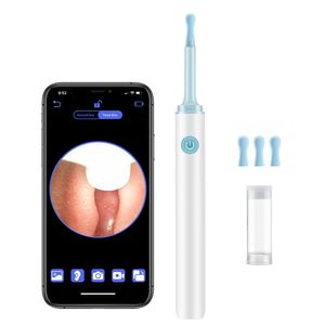 Ear Care Supply Smart Electric Ear Otoscope Visual Ear Sticks Wireless Cleaning 3.9mm 1080P Endoscope Wifi Otoscope 6 LED Light Ear Care Tool 230524