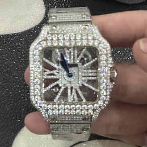 Diamond watch men watches Steel strap Sapphire Glass lens waterproof diamond quality