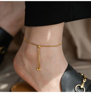 Designer -Knöchelarmband für Frauen Neue Mode Liebe zur Frau Marke Einfache Briefe Diamond Lady Anklet Schmuck