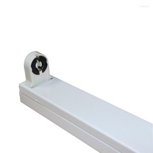 Portalampade 50 pz/lotto T8 1200mm Tubo LED Staffa di Supporto Apparecchio Trespolo Impalcatura Pacchetto Protettivo Super Luminosità