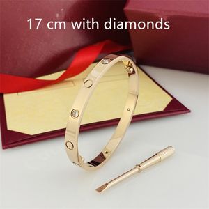 Love Bracciale Designer Jewelry Women Gold Jewelry Charm Bracciale Rosa Bracciale Golden Cuff Party Golden Bracele maschile maschile uomini e donne universali