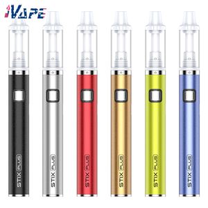 Yocan Stix Plus Vaporizer Kit Built-in 650mAh with 1.2ml Refillable Tank 1.0ohm Coil Full Dual Core Ceramic Heating Elements 10s Pre-heating