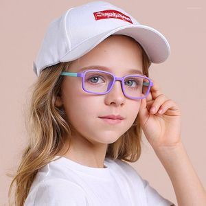 Sunglasses Blue Light Blocking Kids Mobile Computer Glasses TR90 Flexible Optical Frame Anti-UV Filtter Prescription Eyeglasses