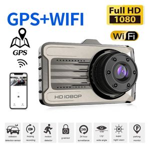 Araba DVR WiFi Full HD 1080p Dash Cam Arka Görünüm Kamera Ayna Video Kayıt Cihazı Kara Kutu Dashcam Park Monitörü GPS GECE VISION V13