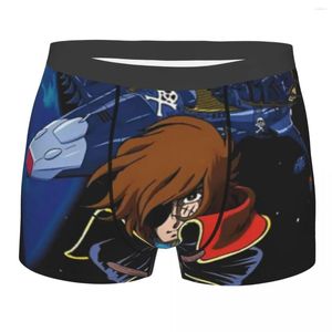 Underpants Custom Anime Space Pirate Captain Harlock Underwear Men Stretch Boxer Briefs