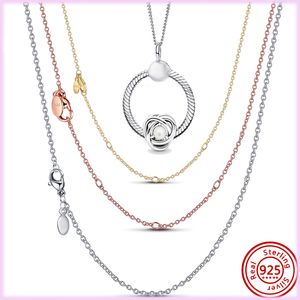 925 Sterling Silver Panto Halsband Raising Daylink Necklace Fashion Lämplig för original DIY Design Charm och utsökta smycken Kvinnlig produktion