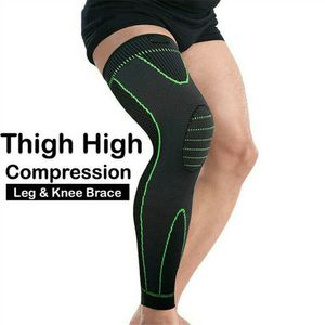 Skyddsutrustning 1PC Sport knäskydd Benskyddsstöd Stöd BRACE COMPRESSION LÅNG FULL BEN SLEEVE ARTHRITIS RELIEF RUND 230524