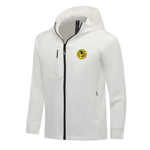 Club America Men Jackets Autumn Warm Coat Leisure Outdoor Jogging Hooded Sweatshirt Full dragkedja Långärmad Sportsjacka