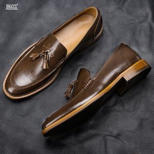 stijl comfortabele amerikaanse man 캐주얼 모드 럭스 인스관 인 Heren Lederen Schoenen 대형 파티 및 웨딩 신발