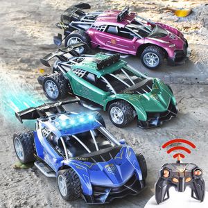 Electric/RC Car 2.4G competitive spray remote control RC drift high speed sound and light children simulation toy sports model T230525