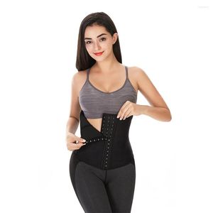 Women's Shapers Latex Waist Strap Hook Trainer Corset Cincher Underbust Body Shapewear Women Colombian Slimming Sheath Belly Girdle