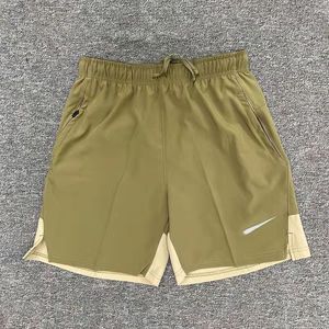 Summer ice silk shorts quick drying and breathable thin loose fitting beach pants sports leisure training Shorts 1 A9D9