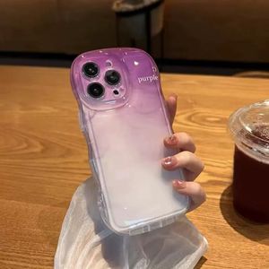 Fashion Wine Red Gradient Marble Bumper Cover Transparent Phone Case For iPhone 14 11 12 13 Pro XS Max Soft Silicone Phone Case
