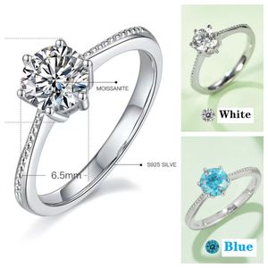 Anel de moissanite joias de luxo anéis coloridos aliança de casamento de noivado anéis desiner rosa branco ouro anel feminino braço reto um compromisso para toda a vida m28a