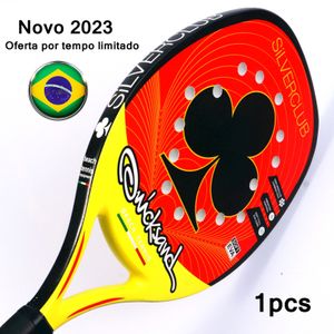 Tennis Rackets Plum racket high quality carbon fiber and fiberglass beach tennis racket soft side tennis racket with protective bag lid 230524
