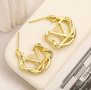 Wholesale 18K Gold Plated Heart Silver Earring Women Rose Stud Lovers Flannel Bag High-end Stainless Steel Earrings Thick Piercing Jewelry Gifts Womans Accessories