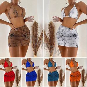 2023 New Bikini Gold-stamped Sexy Swimming Suit Explosive Swimming Suit Split Ladies Stitching Sports swimwear flexible stylish