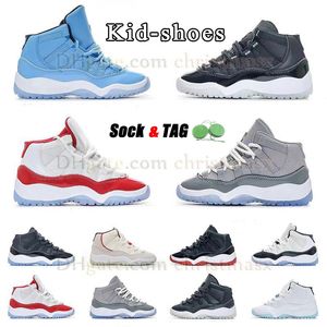 new pattern kids shoes jumpman 11 infant basketball shoes child shoe cherry 25th anniversary cool grey boys and girls toddler kid sneakers outdoor trainers big size 4