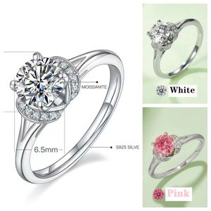 2023 moissan ring for women designer ring lover rings luxury style wedding ring silver color fashion jewelry party gift moissanite ring Straight arm Beloved M42A