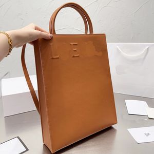 Dikey tote çanta alışveriş çantası gerçek deri el çantası moda mektup crossbody omuz çantaları büyük kapasiteli paket fermuarlı cep tasarımcı çanta