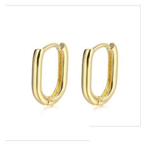 Ear Cuff Womens French Ushape Geometry Oval 18K Gold Plated Earrings Gsfe062 Fashion Style Gift Fit Women Diy Jewelry Earring Drop De Dhjcp