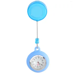 Pocket Watches Retractable Paramedic Unisex Men Gift ( Light Blue )