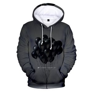 Herrtröjor tröjor nf 3d hoodie manlig kvinnlig mode tröja tryck överdimensionerad pullover cool mörkgrå topp 230524