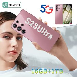 携帯電話S23 Ultra-C CPU Snapdragon 8 Gen2 Fast 5G Network 8 12G 512GBストレージ高解像度画面