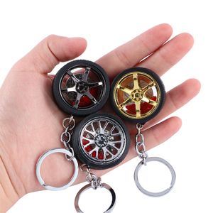 Ny Hot Car Wheel Turbo KeyChain Key Ring med bromsskivor Bildekoration Auto Creative Accessories Women Men llaveros Gift