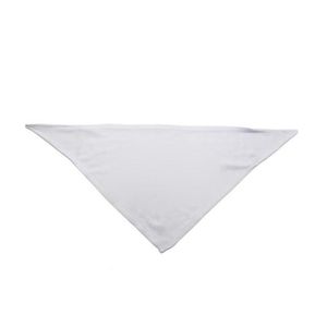 Odzież dla psów 10pcs bandanas sublimacja pusta biały majsterkowicz poliester psów psa trójkąta szyi szalik przenoszenia ciepła