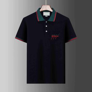 2022 Spring Luxury Italy Men T-Shirt Designer Polo Shirts High Street Embroidery small horse Printing Clothing Mens Brand Polo Shirt M-3XL