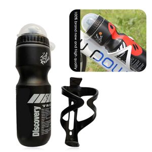 garrafa de água 750ml Bike Water Mtb Road Bicycle Cycling Bottle witht Holder Cage ao ar livre para bebidas esportivas de equipamentos de capa de capa de caça 230525