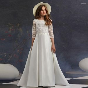 Girl Dresses Flower Light Luxury Niche High-end Host Super Fairy Children Wedding Little Piano Playing Gowns