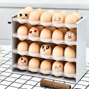 Storage Bottles Egg Container Useful Lightweight Organizer Case Pulling-Type-Refrigerator For Home