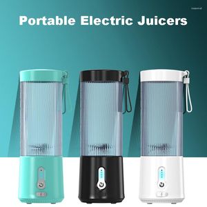 Juicers Portable Juicer Hushåll Mini Orange Lemon Electric Blender Rechargeable Smoothie Ice Maker Kitchen Automatisk färsk squeezer