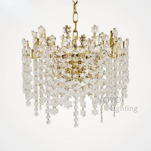 Wall Lamp Crystal Pure Copper Chandelier European French Style Modern Living Room Dining Bedroom Floor Decorative