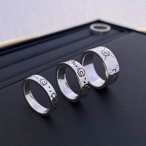 Anéis de designer para homens Mulheres Série de ícones de alta qualidade Aço inoxidável Silver Wedding Rings promessa anéis para homens tamanho 5 6 7 8 9 10 11 11