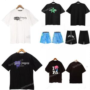 Palm Angel Mens T Shirts MensWomens 디자이너 T 셔츠 티셔츠 의류 탑 남성 캐주얼 가슴 편지 셔츠 Luxurys 의류 스트리트 반바지 소매 의류 티셔츠